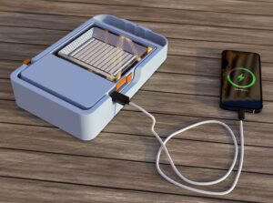 پروژکتور و پاوربانک خورشیدی مدل ۴۵۰ مناسب سفر و کمپینگ