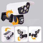 چراغ خورشیدی دوربینی دو پروژکتور