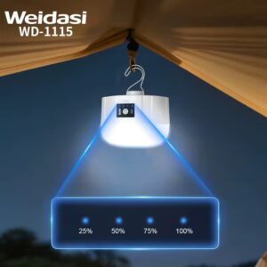 چراغ اضطراری ویداسی مدل WD-1115 | لامپ شارژی پرنور مناسب بی‌برقی و سفر