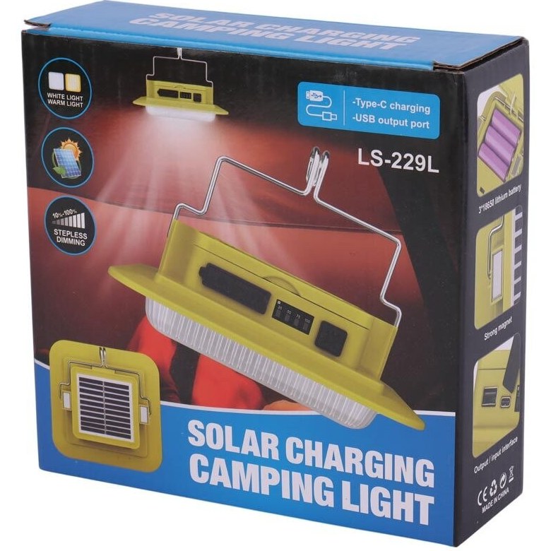 چراغ کمپینگ شارژی خورشیدی مدل LS-229L