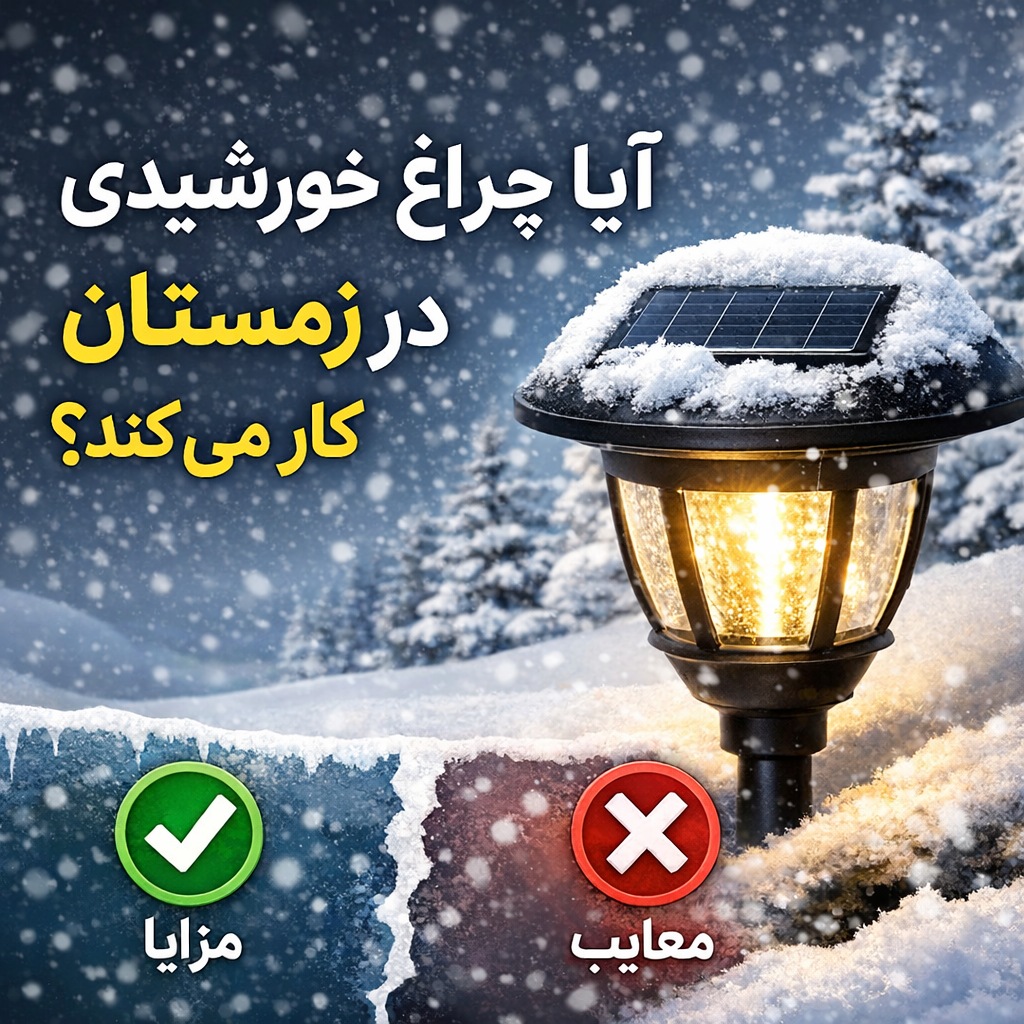 آیا چراغ خورشیدی در زمستان کار می‌کند؟