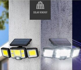 چراغ اضطراری خورشیدی سه طرفه پنل جدا مدل JD-2192B