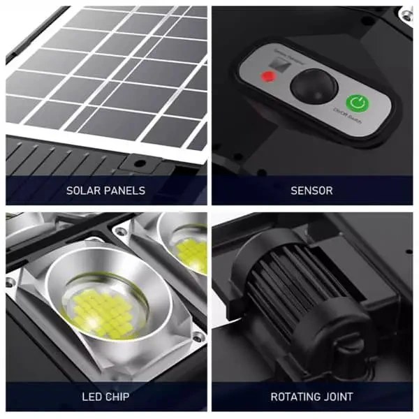 چراغ خیابانی خورشیدی ۶ لنز مدل W789B-3