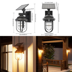 دیوارکوب خورشیدی مدل HEL-865