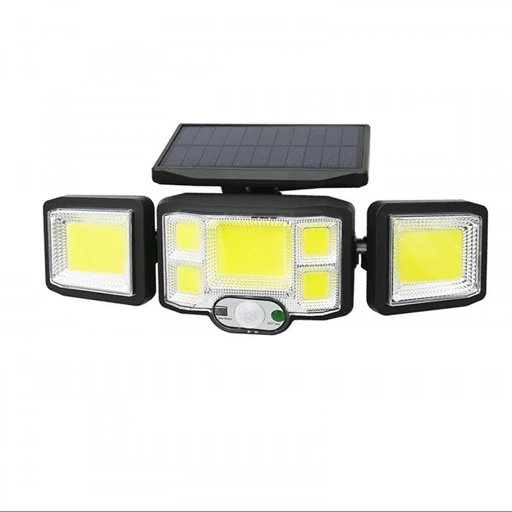 چراغ اضطراری خورشیدی سه طرفه پنل جدا مدل JD-2192B