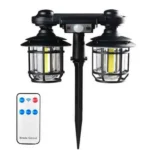 چراغ خورشیدی باغچه‌ای سنسوردار مدل JD-2217