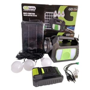 پکیج شارژی و خورشیدی GD SUPER مدل GD-C6FM