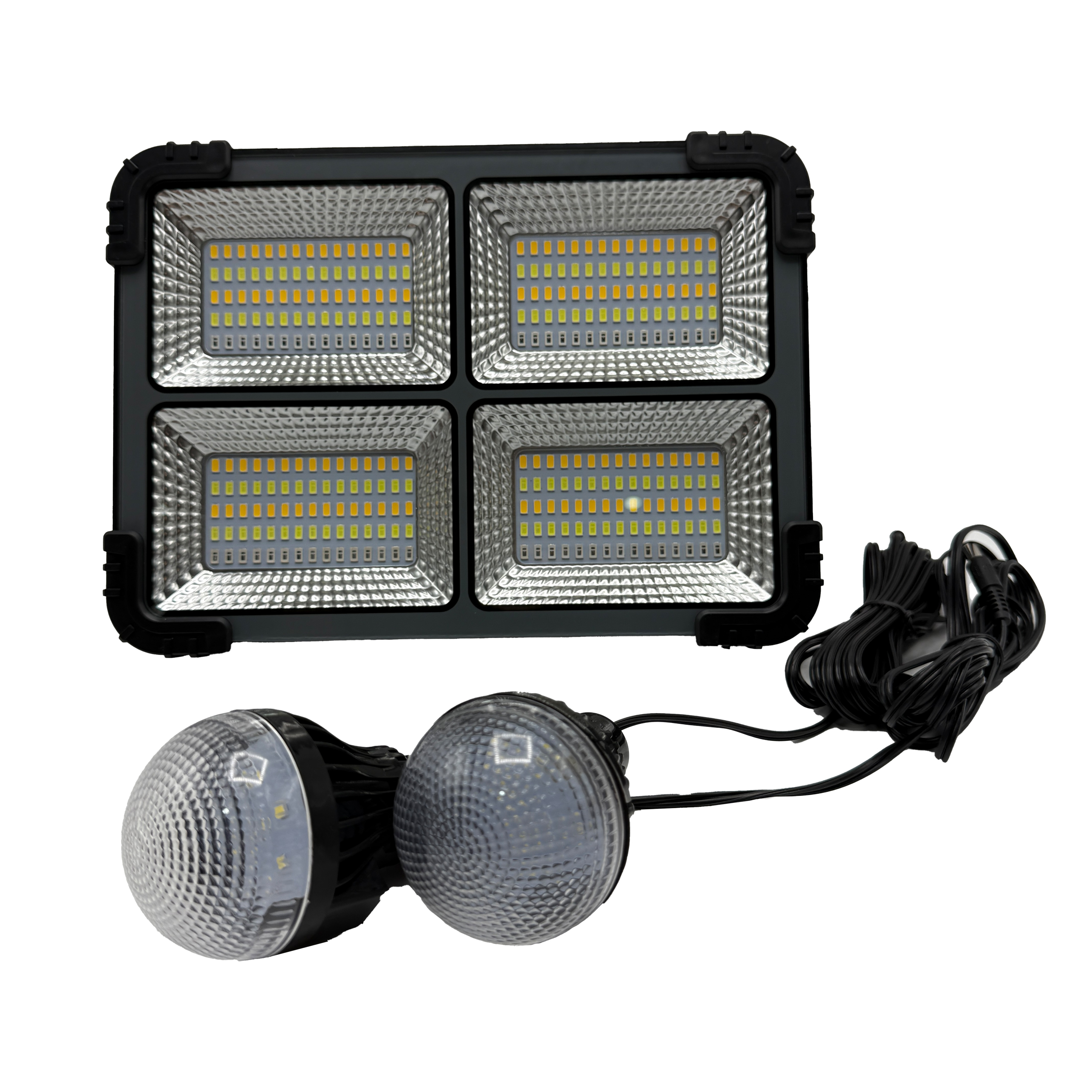 پروژکتور شارژی و خورشیدی پنل جدا GDLITE مدل GD-1060 به همراه دو لامپ