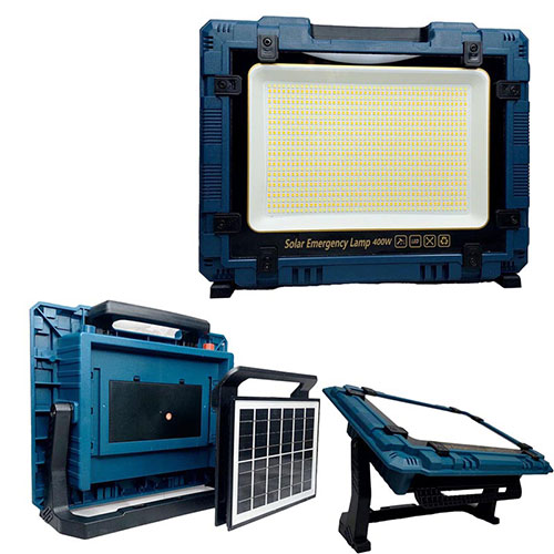 پروژکتور شارژی و خورشیدی 400 وات مدل W8109