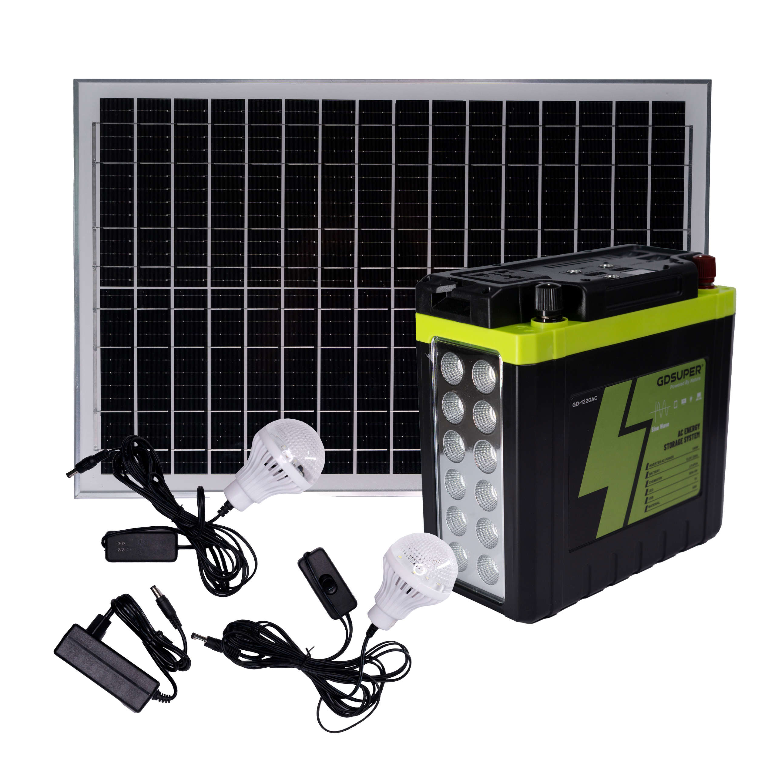 پاور استیشن شارژی و خورشیدی 150 وات GDSUPER مدل GD-1220AC